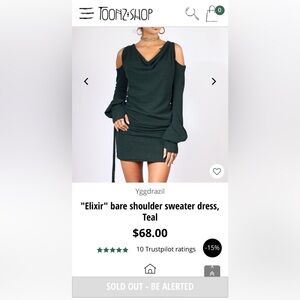 “Elixir” pullover dress by Yggdrazil